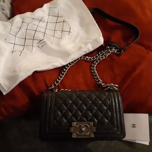 Chanel Caviar Quilted Boy Bag